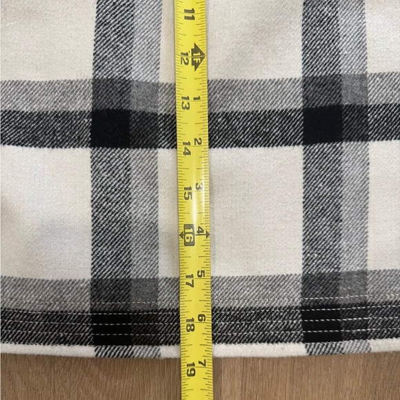 LOFT Plaid Wool Mini Skirt - Picture 3 of 5